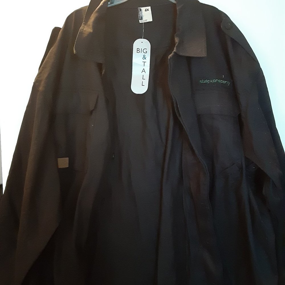 state property  big and tall  black 4x shirt